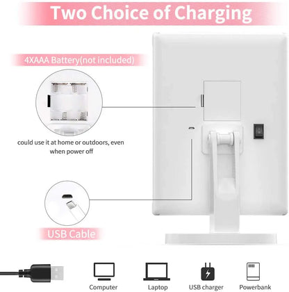 LED Touch Screen Makeup Mirror