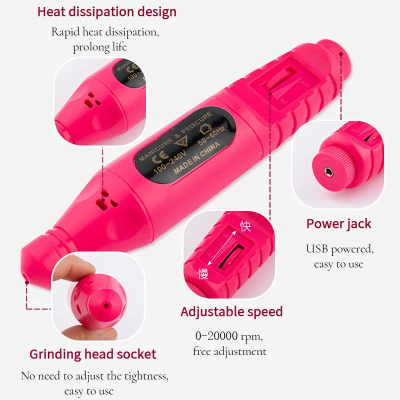 Electric Nail Drill Machine